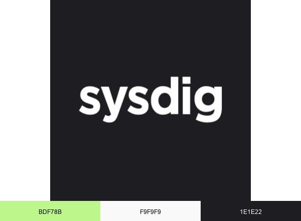 Sysdig brand color palette