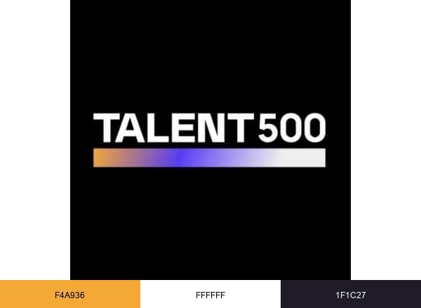 Talent500 brand color palette
