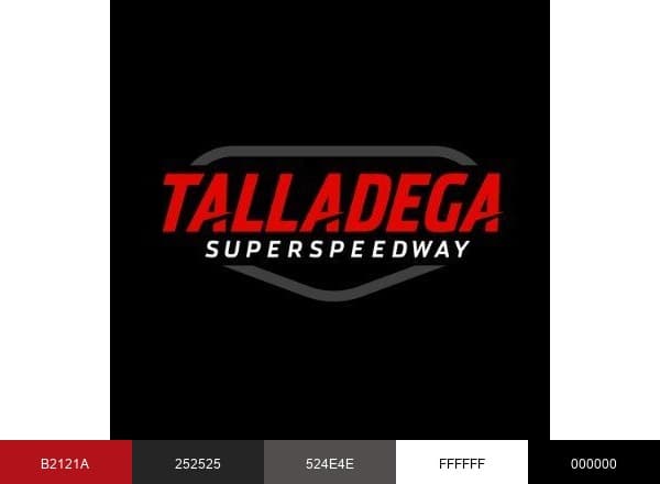 Talladega Superspeedway brand color palette