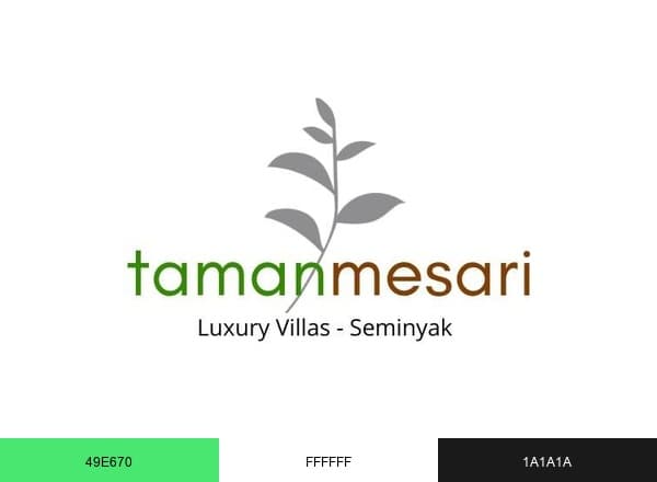 Taman Mesari Luxury Villas brand color palette