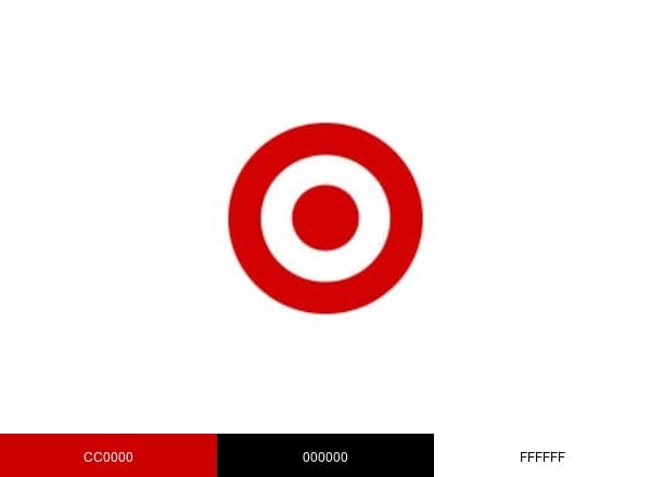 Target brand color palette