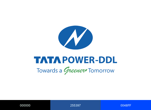 Tata Power-DDL brand color palette