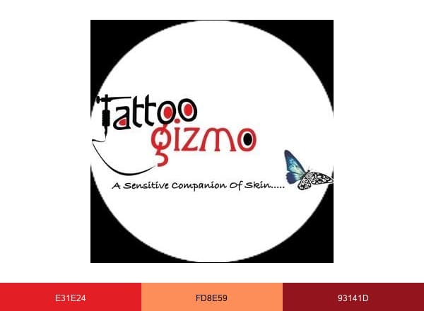 Tattoo Gizmo brand color palette