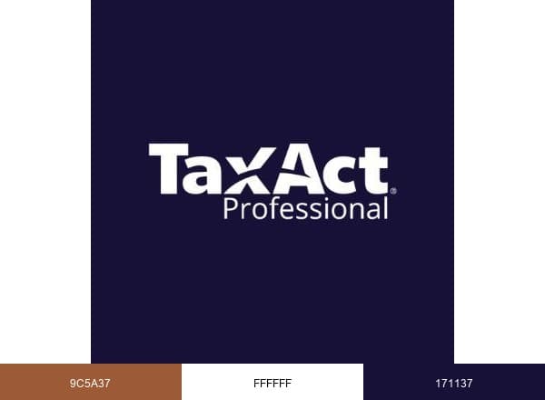 TaxAct Professional brand color palette