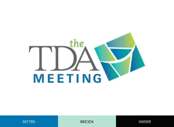 TDA Meeting brand color palette
