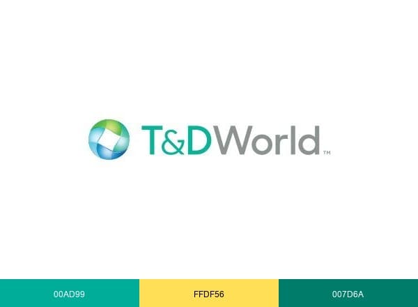 T&D World Magazine brand color palette