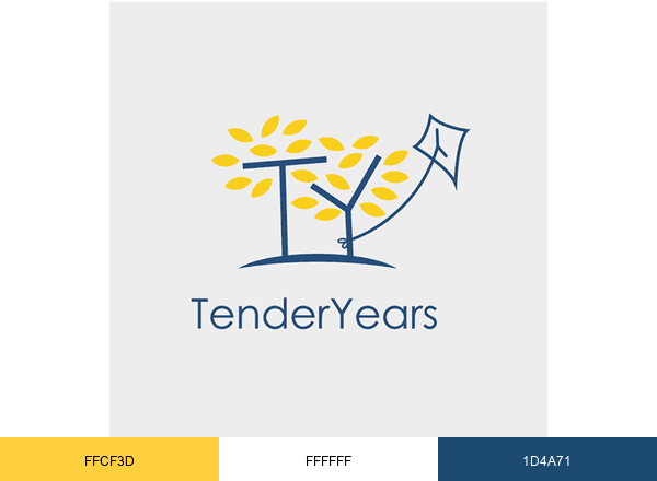 Tender Years Infant & Child Care brand color palette