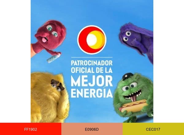 Terpel Colombia brand color palette