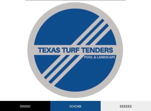 Texas Turf Tenders brand color palette
