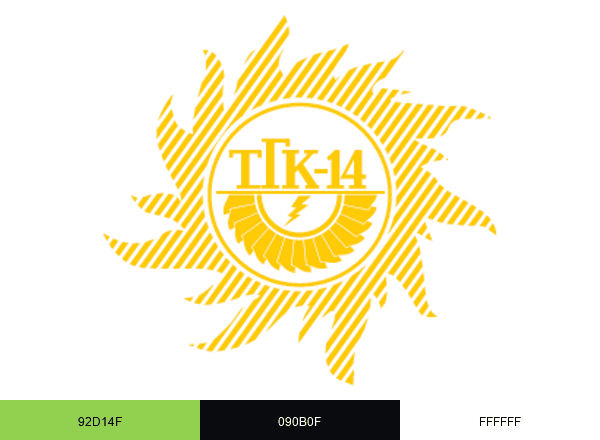 ПАО ТГК-14 brand color palette
