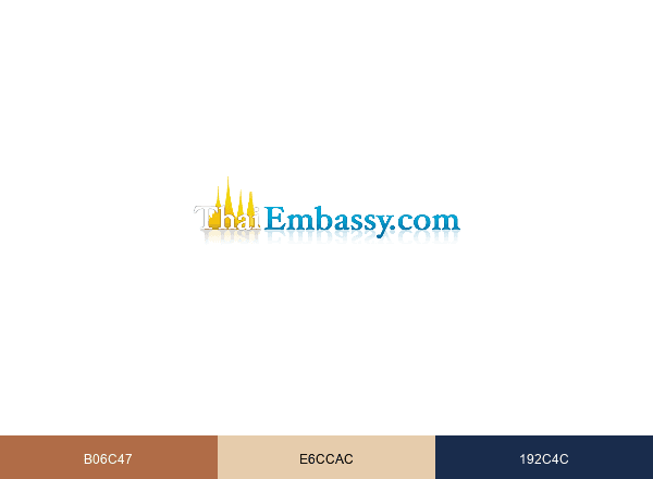 ThaiEmbassy brand color palette