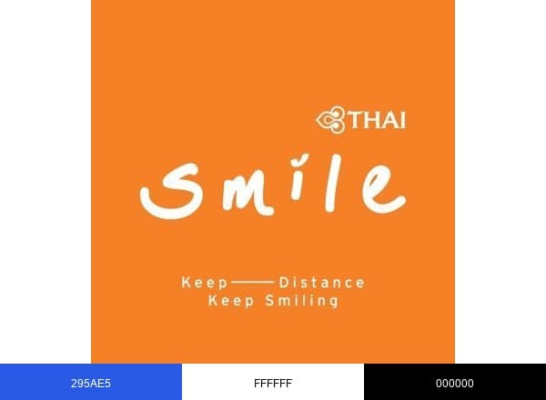 Thai Smile Airways brand color palette