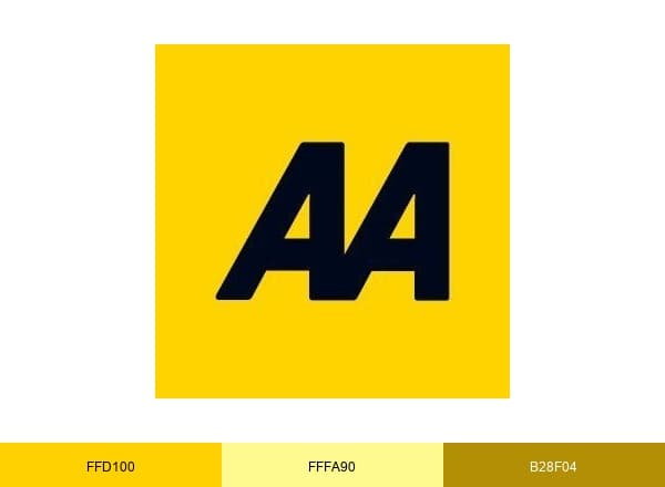 The AA brand color palette