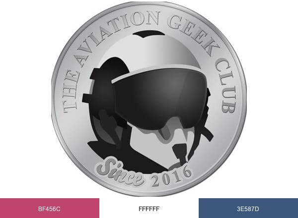 The Aviation Geek Club brand color palette