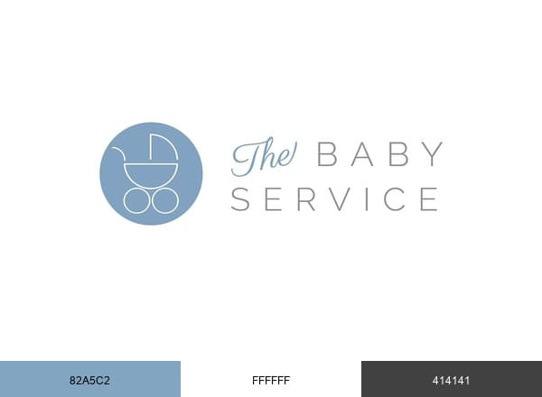 The Baby Service brand color palette