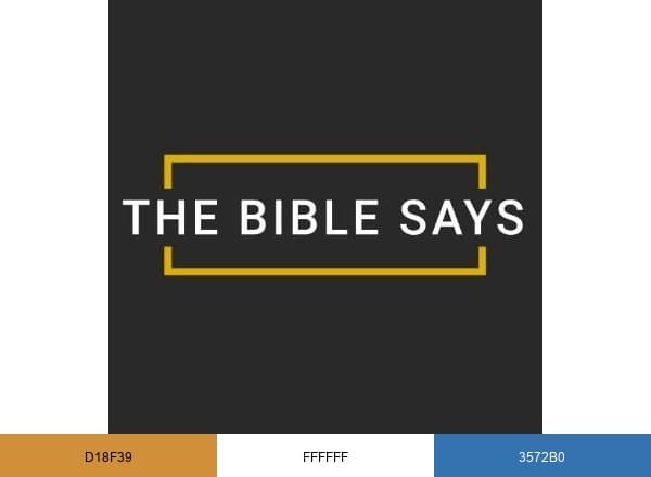The Bible Says brand color palette