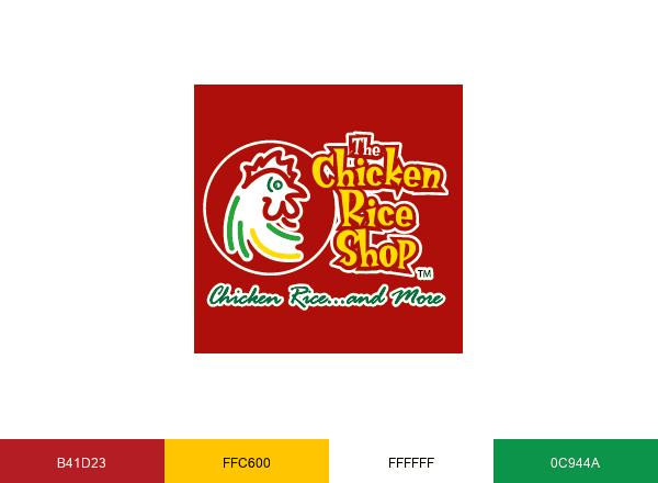 The Chicken Rice Shop brand color palette