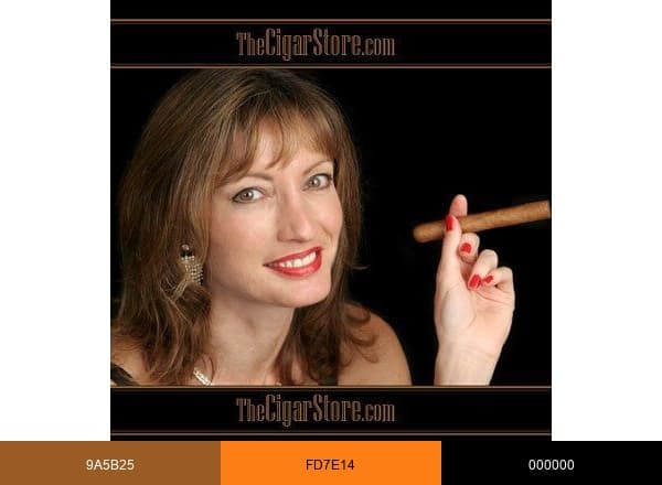 The Cigar Store brand color palette