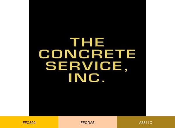 The Concrete Service brand color palette