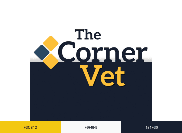 The Corner Vet brand color palette