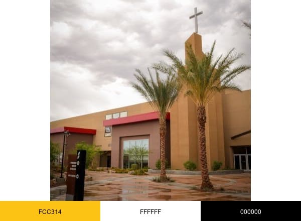 The Crossing Church brand color palette
