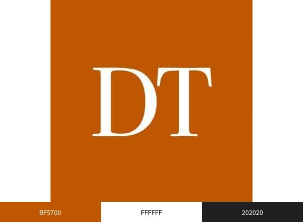 The Daily Texan brand color palette