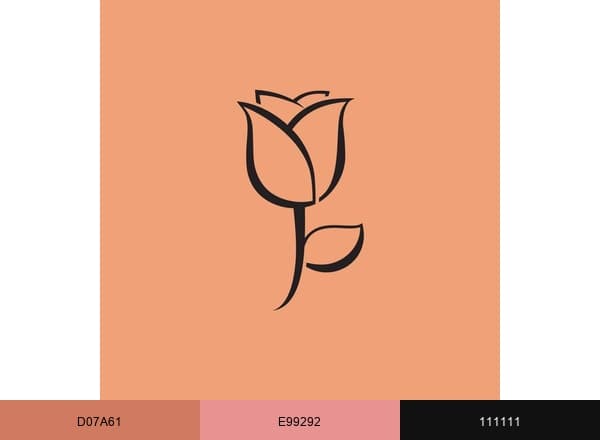 Flowers Valley Events brand color palette