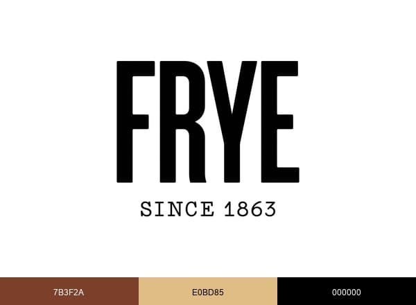 The Frye Company brand color palette