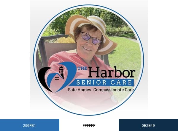 The Harbor Senior Care brand color palette