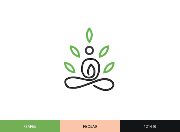 The Healing Bliss brand color palette
