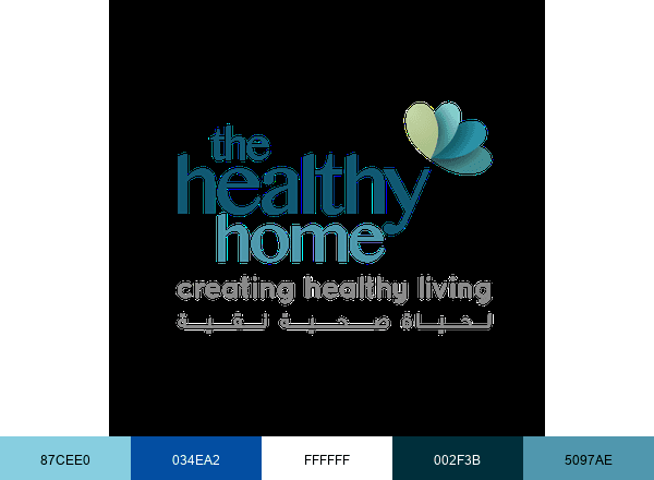 The Healthy Home UAE brand color palette