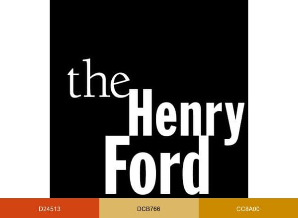 The Henry Ford brand color palette