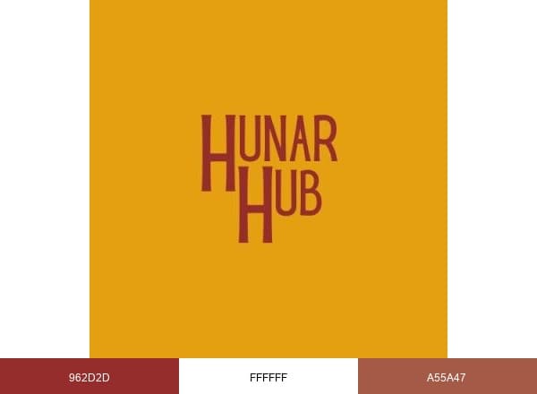 THE HUNAR HUB brand color palette
