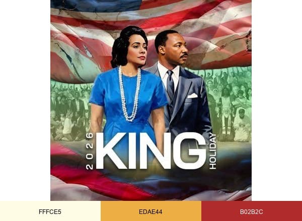 The Martin Luther King brand color palette