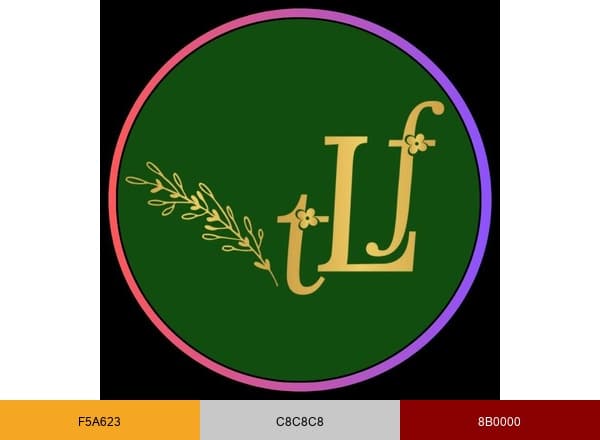 The Luxury Florets brand color palette