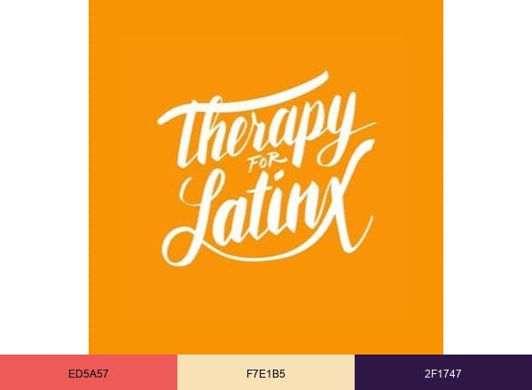 Therapy For Latinx brand color palette