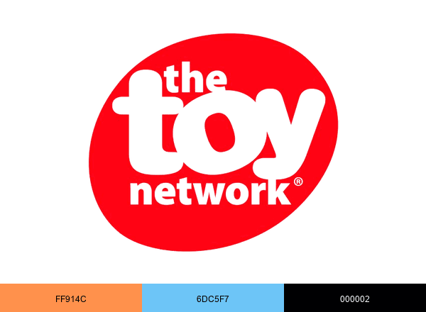 The Toy Network brand color palette