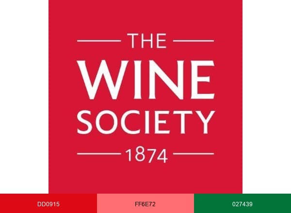 The Wine Society brand color palette