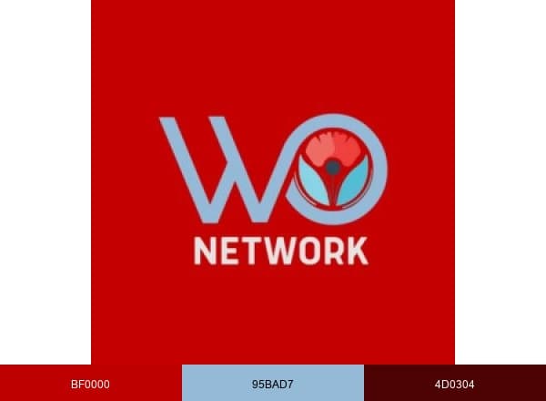 The WO NETWORK brand color palette
