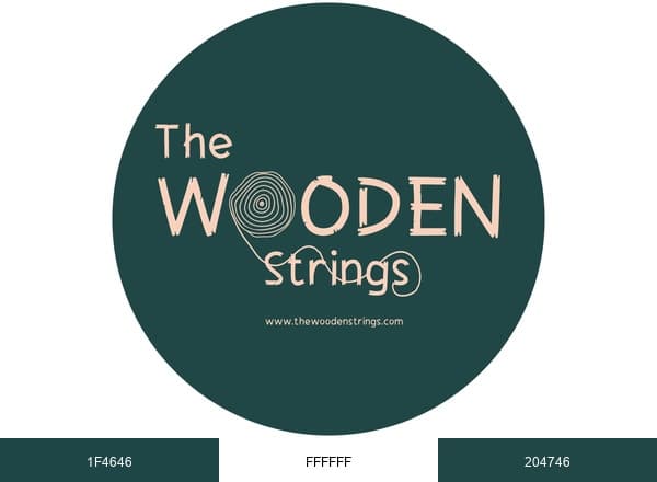 The Wooden Strings brand color palette