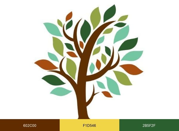 The Woodlands Township brand color palette