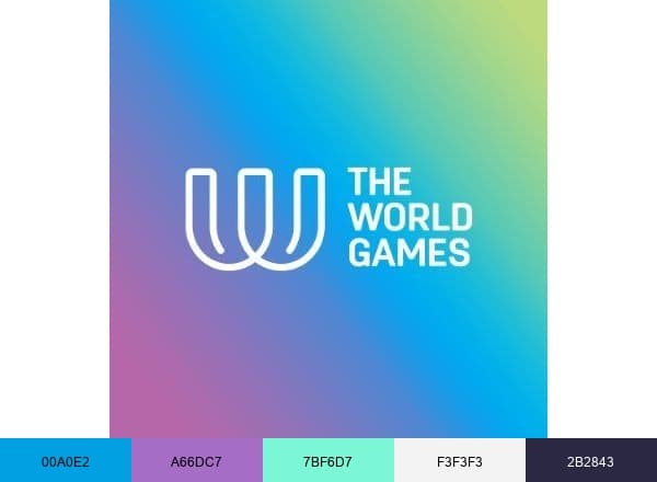The World Games brand color palette