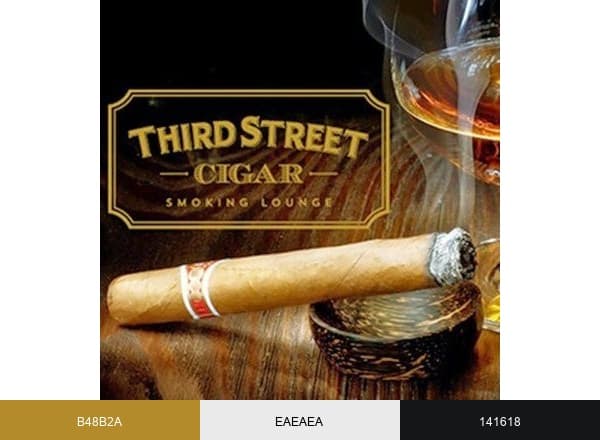 Third Street Cigar brand color palette