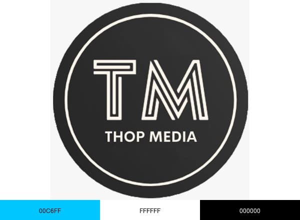 Thop Media brand color palette