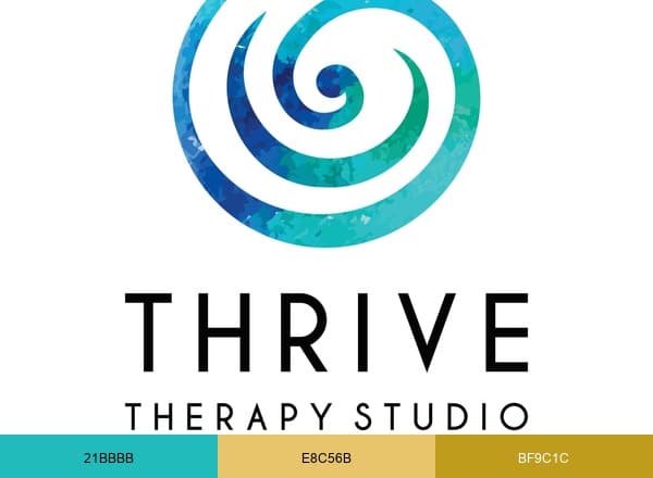 Thrive Therapy Studio brand color palette