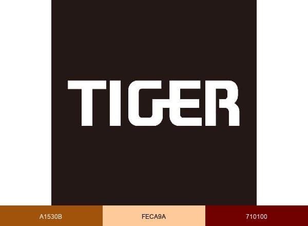 Tiger Corporation brand color palette
