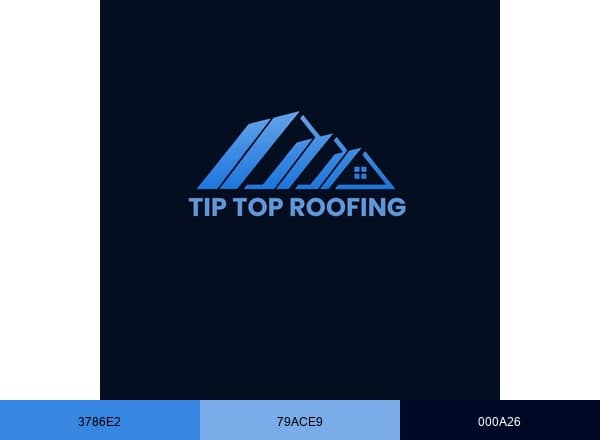 Tip Top Roofing Services brand color palette