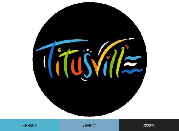 City of Titusville brand color palette