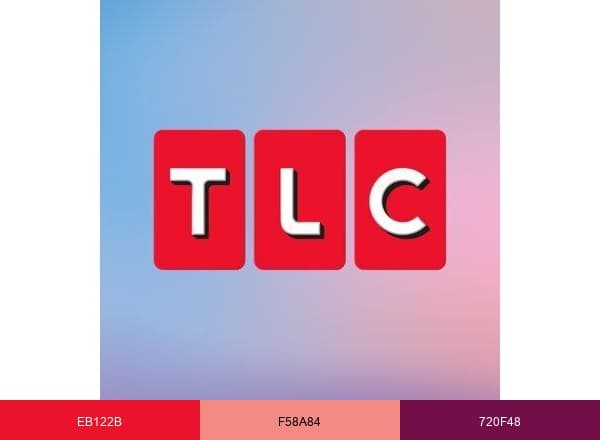 TLC Network brand color palette