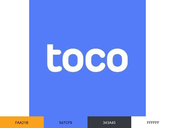 Toco brand color palette
